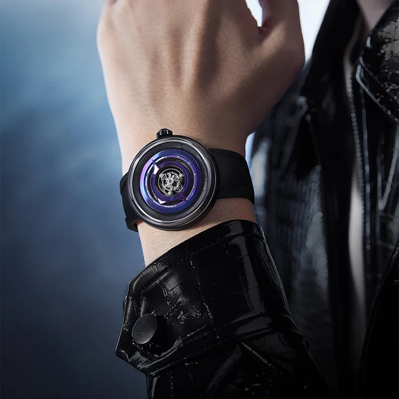 Peacock Black Hole Central Tourbillon Event Horizon Edition - Lustrous Titanium Black