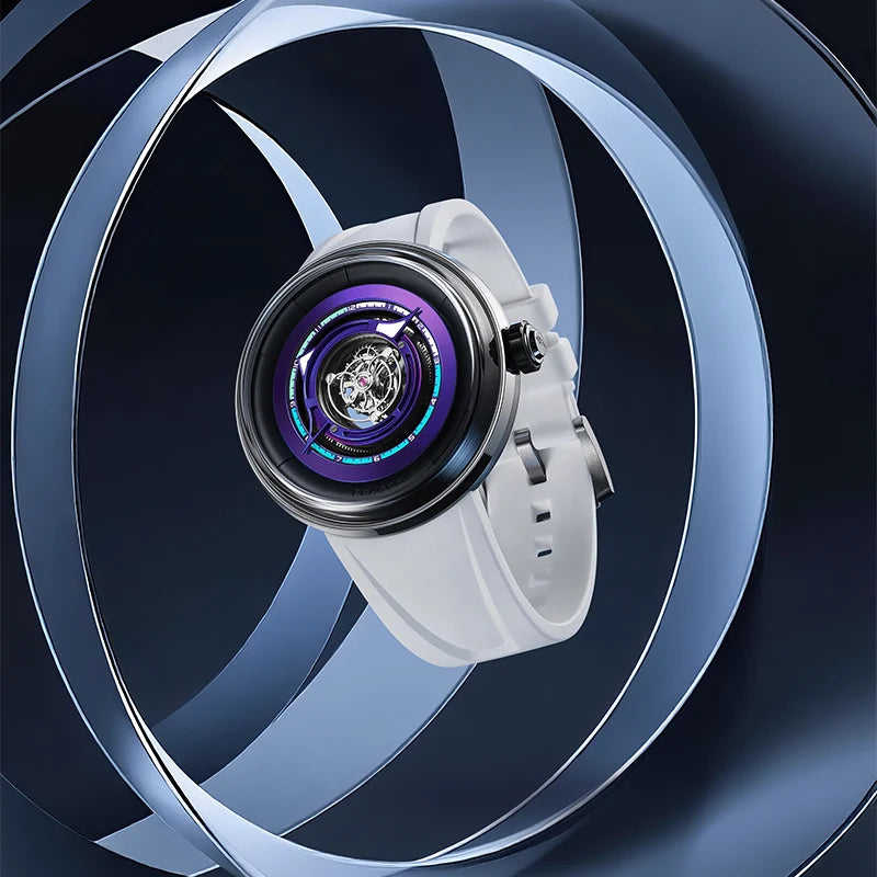 Peacock Black Hole Central Tourbillon Event Horizon Edition - Cosmic Titanium White