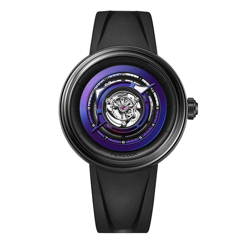 Peacock Black Hole Central Tourbillon Event Horizon Edition - Lustrous Titanium Black