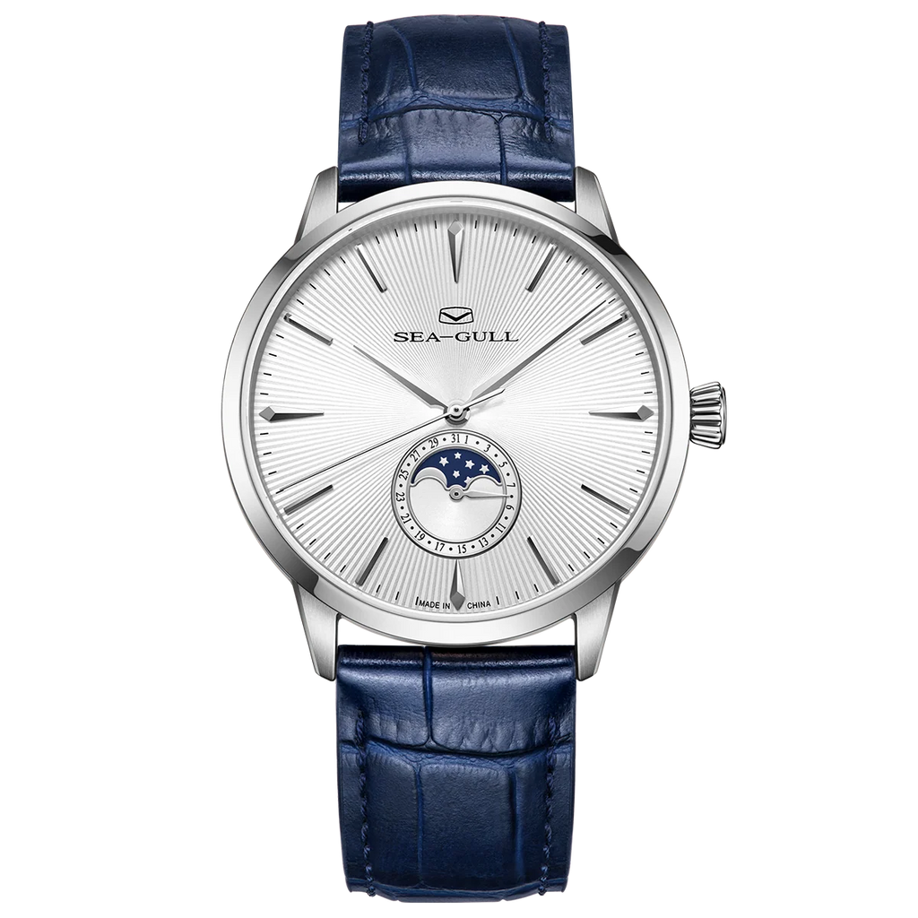 SEA-GULL Extraordinary Series Moon Phase - White/Blue
