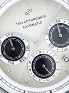 AV86 1564 Chronodate Automatic – Steel / Off White