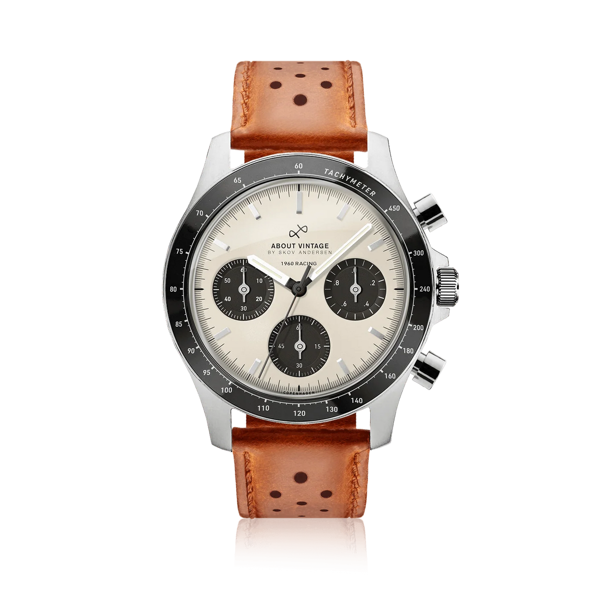 AV86 1960 Racing Chronograph – Steel / Off White & Black