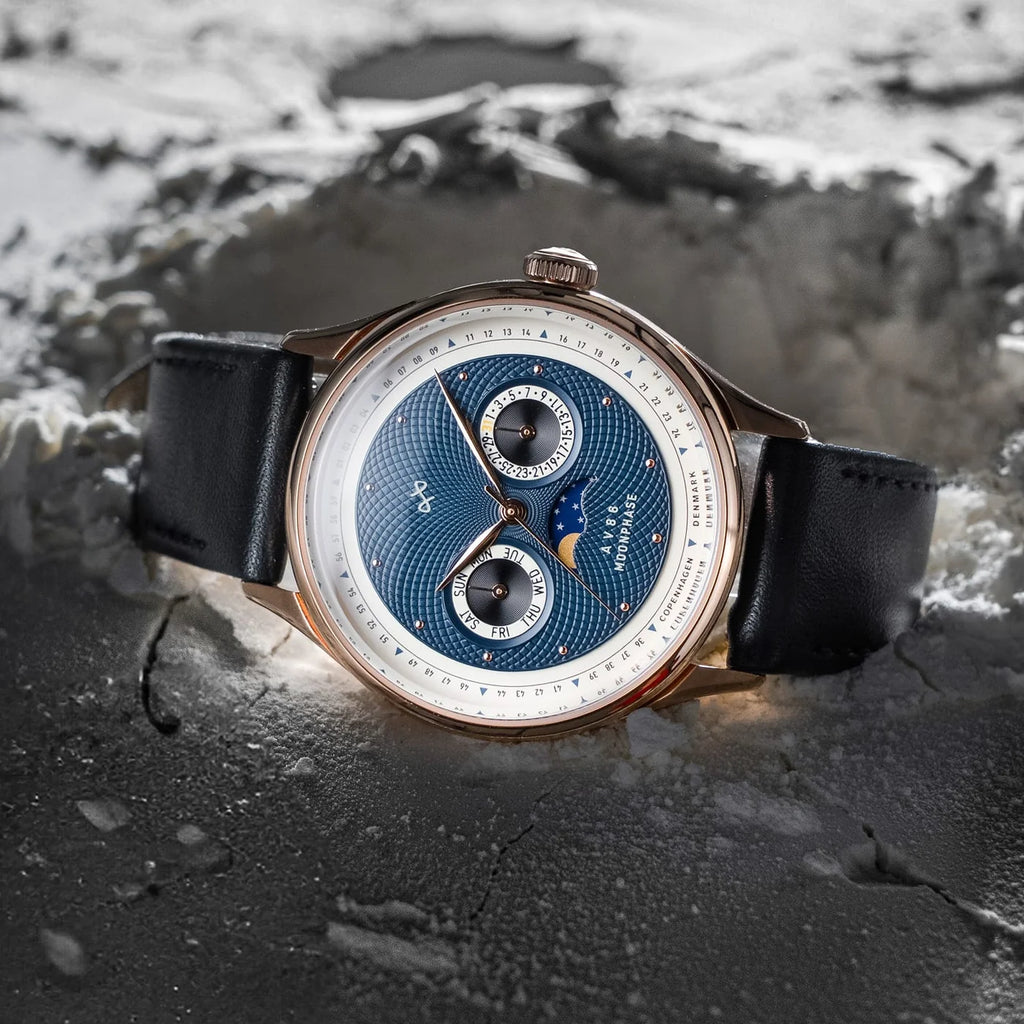 AV86 1968 Moonphase – Rose Gold / Dark Blue