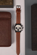 AV86 1960 Racing Chronograph – Steel / Off White & Black