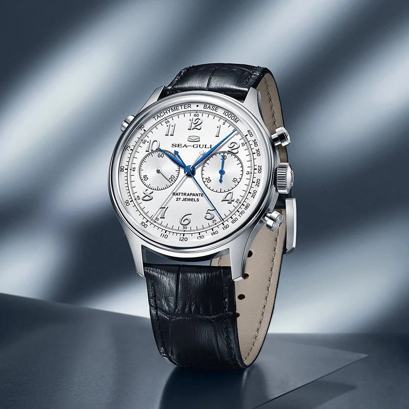 SEA-GULL 70th Anniversary Rattrapante Chronograph - White