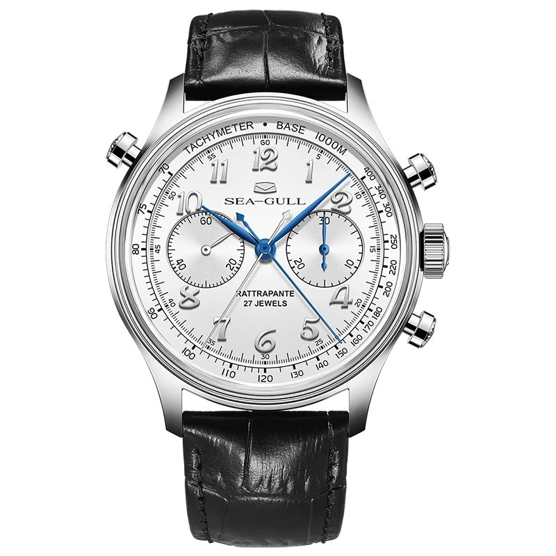 SEA-GULL 70th Anniversary Rattrapante Chronograph - White