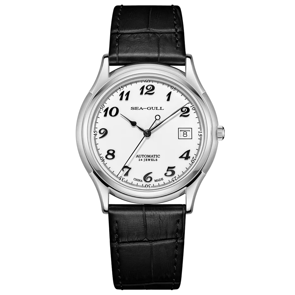 SEA-GULL Slim Enamel Dial - White/Silver