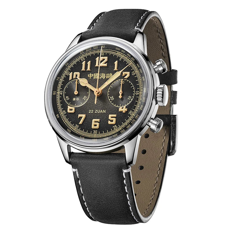 SEA-GULL 1963 Wind Chaser Chronograph - Black