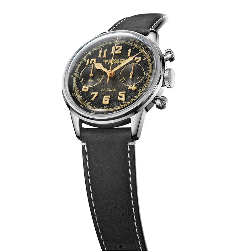 SEA-GULL 1963 Wind Chaser Chronograph - Black