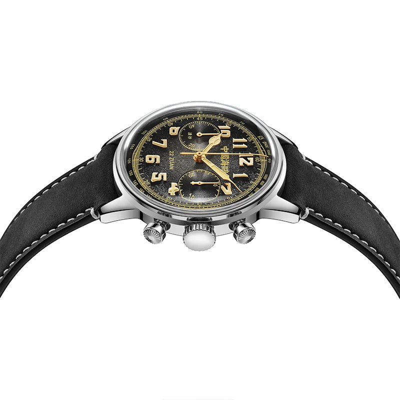 SEA-GULL 1963 Wind Chaser Chronograph - Black