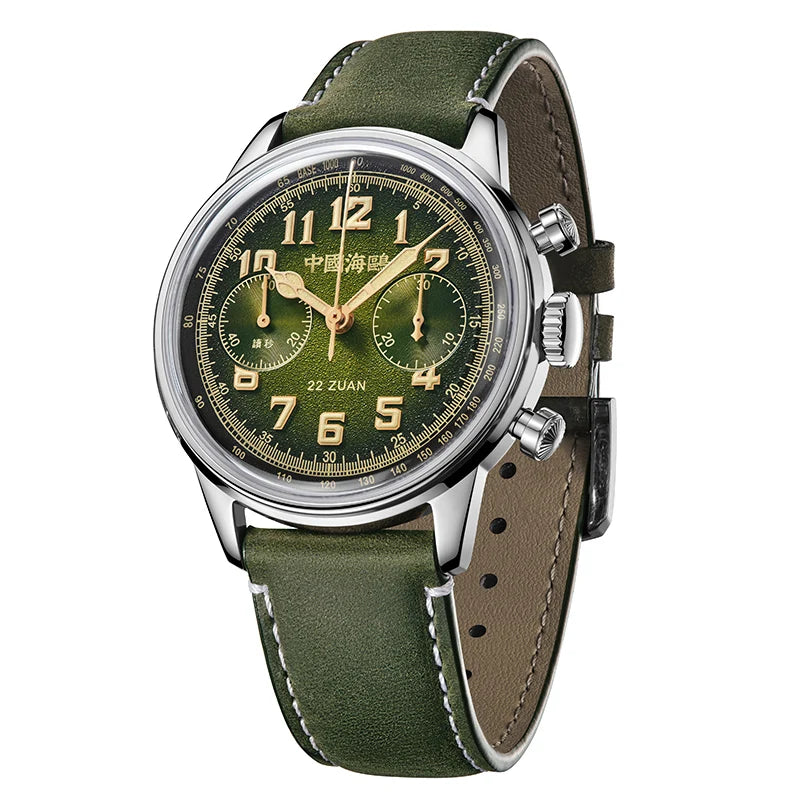 SEA-GULL 1963 Wind Chaser Chronograph - Green