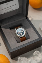 AV86 1564 Chronodate Automatic – Steel / Ice Blue & White
