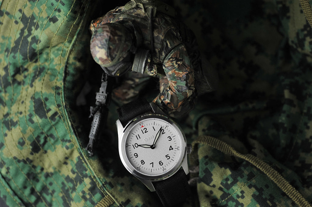 1945 A-11S Solar Quartz Field Watch – Heron White
