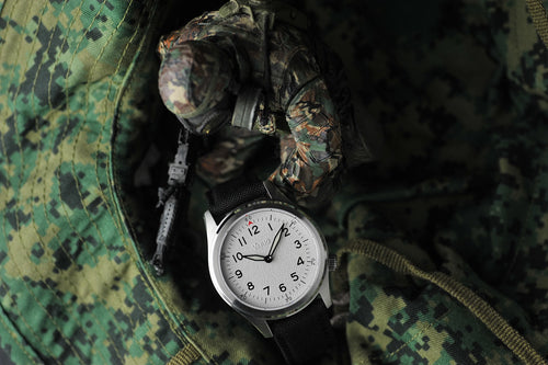 1945 A-11S Solar Quartz Field Watch – Heron White