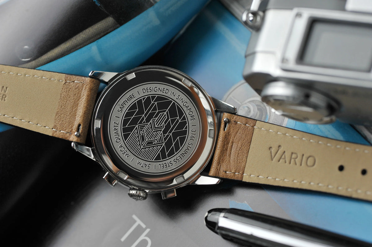VARIO Empire Tachymètre Chronograph – White Tuxedo