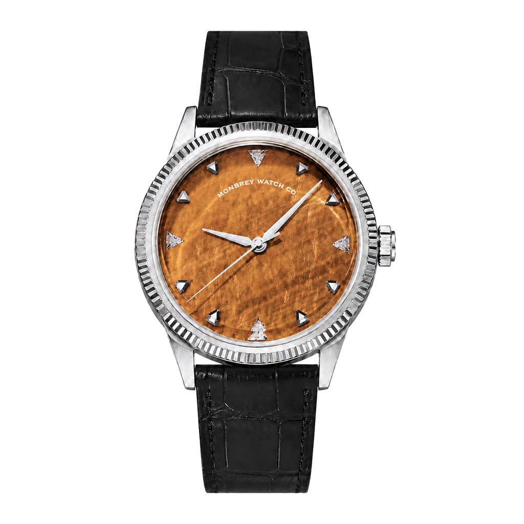 [Pre-Order] Monbrey MB3 Trinova P2 - Natural Tiger Eye Stone with Lab-grown Diamonds
