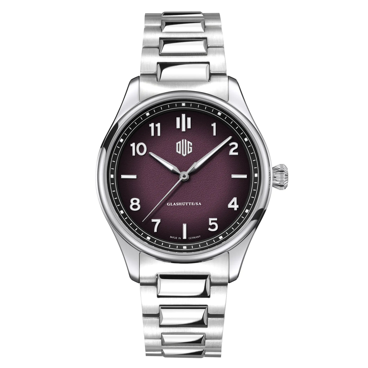DUG Glashütte Purist Typ 2 - Burgundy Red