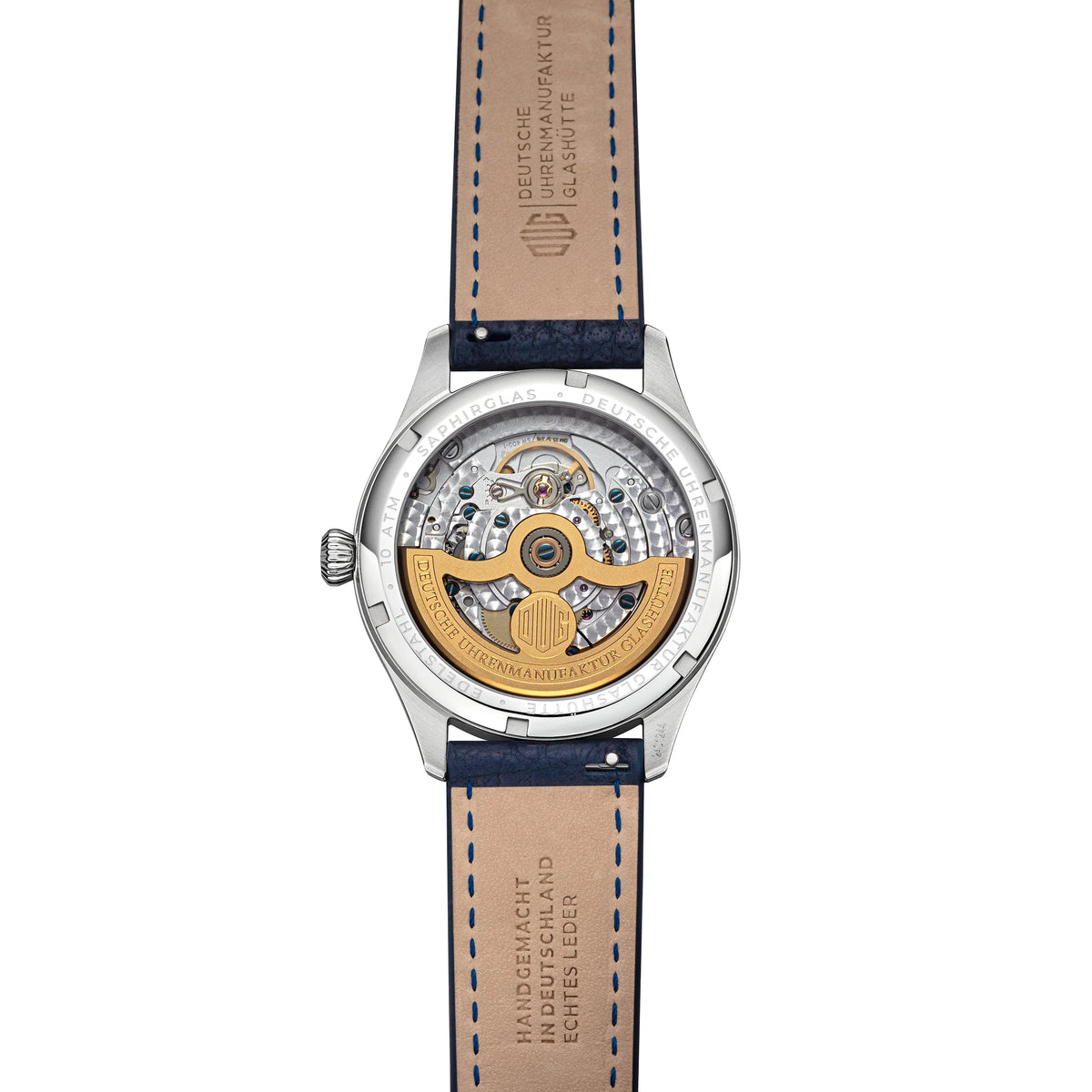 DUG Glashütte Purist Typ 2 - Burgundy Red