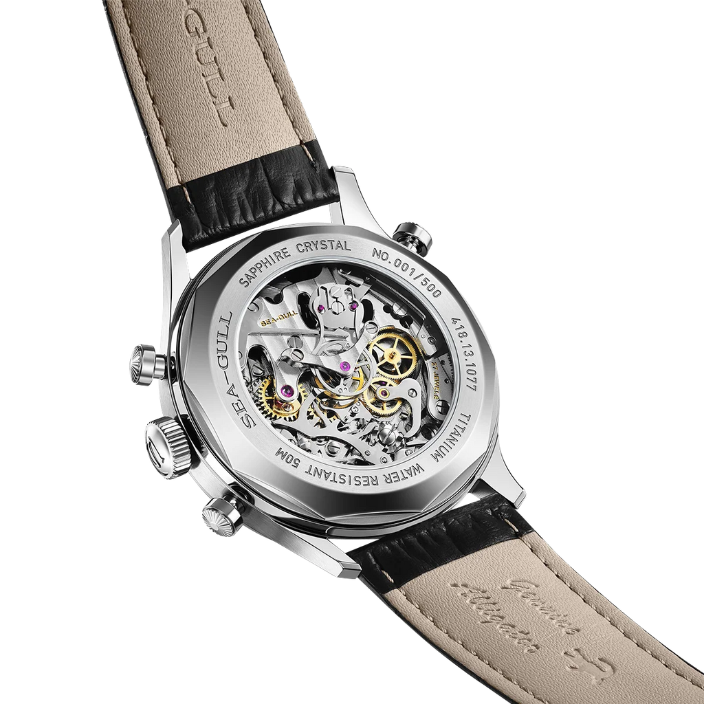SEA-GULL 70th Anniversary Rattrapante Chronograph - White