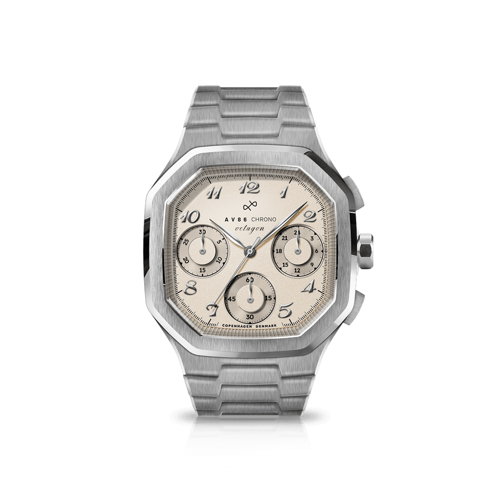 AV86 1904 Chronograph - Steel / Off White