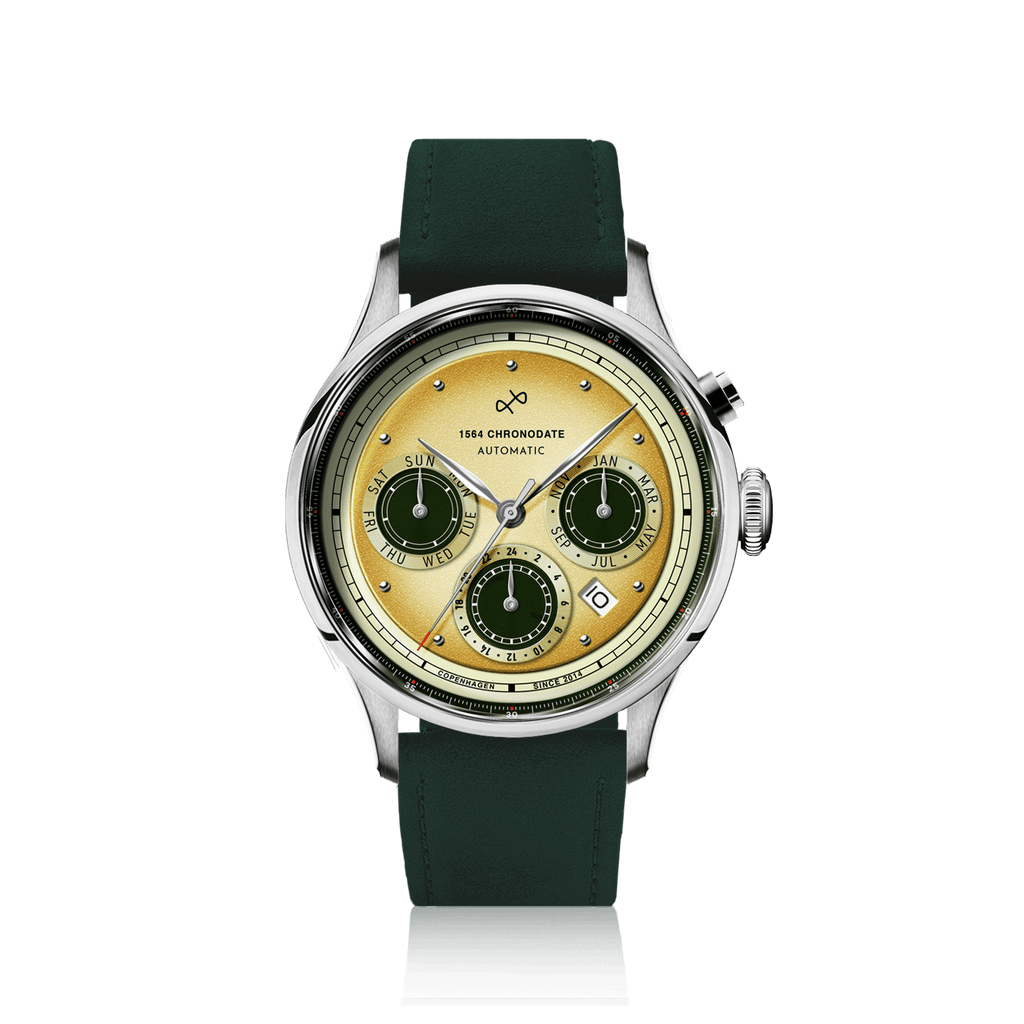 AV86 1564 Chronodate Automatic – Steel / Limoncello Limited Edition