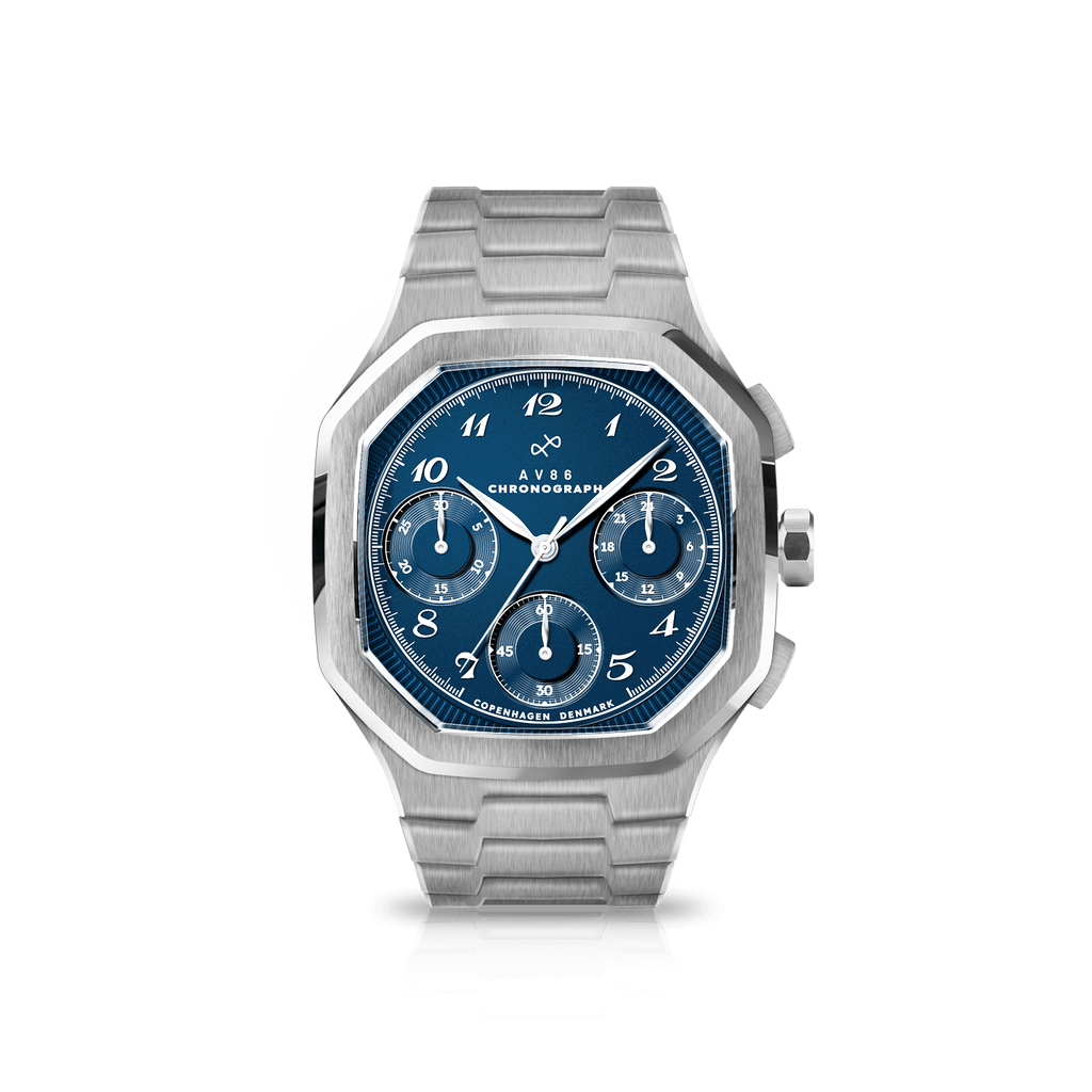 AV86 1904 Chronograph - Steel / Blue