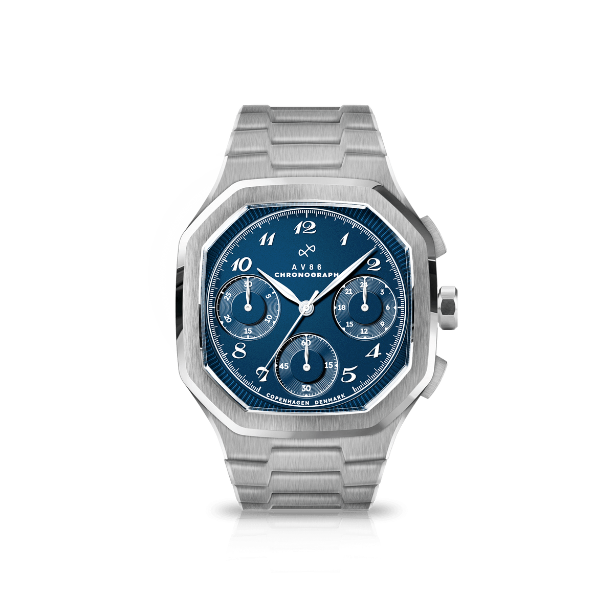 AV86 1904 Chronograph - Steel / Blue