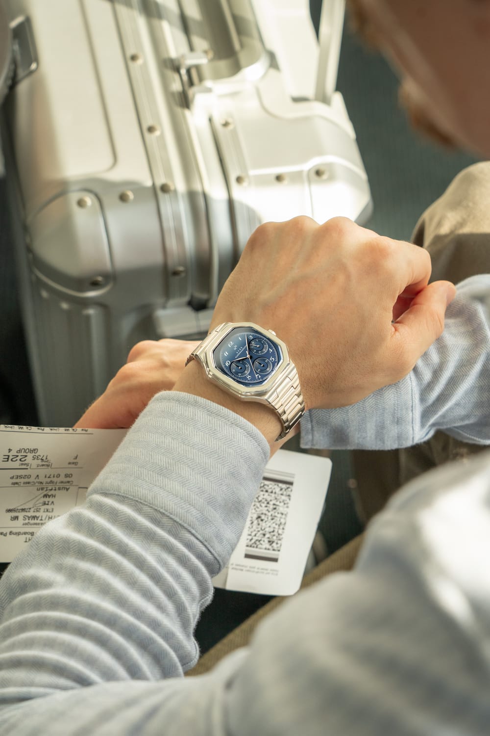 AV86 1904 Chronograph - Steel / Blue