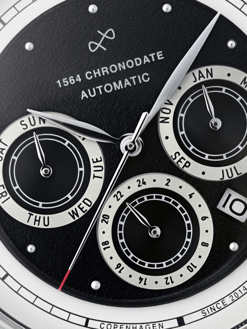 AV86 1564 Chronodate Automatic – Steel / Black
