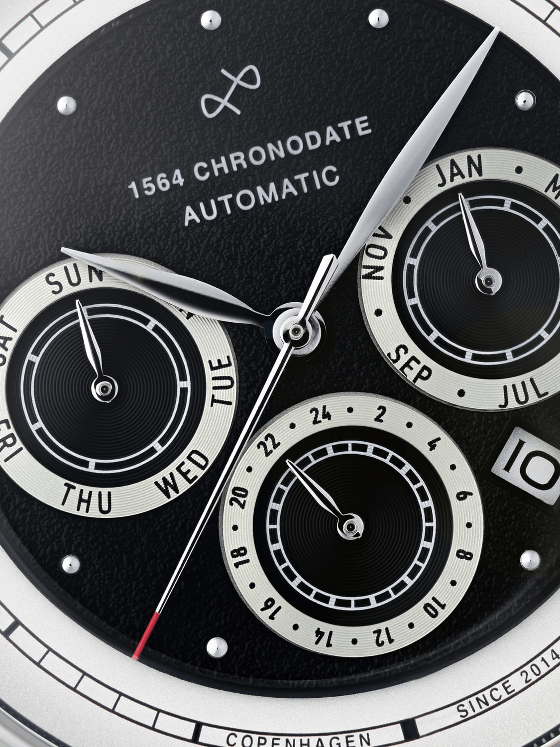 AV86 1564 Chronodate Automatic – Steel / Black
