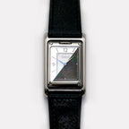 VARIO VERSA Reversible Dual Time – Silver / Black MOP