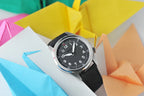 VARIO 1945 A-11S Solar Quartz Field Watch – Raven Black